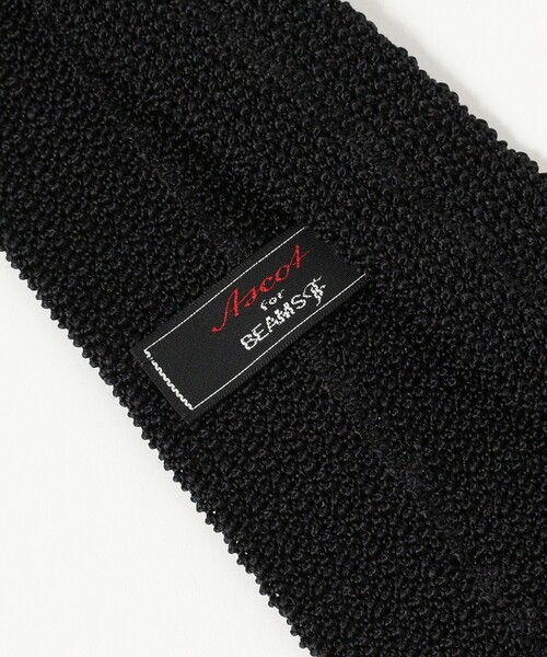 Ascot. Knits タイ　アローズ別注　黒 ascot（ビクセン） ネクタイ ASCOT / ドット ニット タイ : ZOZOTOWN