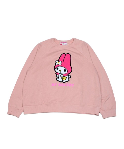 トレーナー スウェット My Melody x MEEWEExLAND WAPPEN SWEAT レディース メンズ
