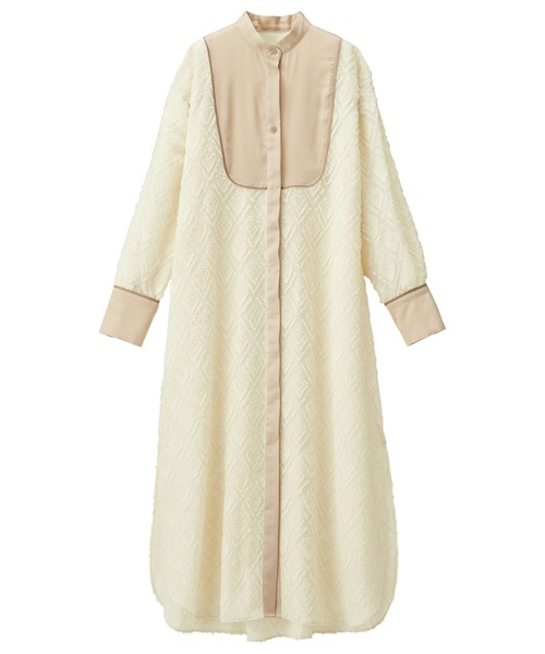 RANAN（ラナン） ワンピース シアージャカードドレスシャツワンピース