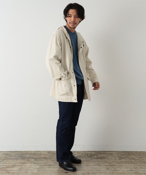 コート ジャケット AUBERGE × Brilla per il gusto / 別注 フーデット パーカ メンズの画像