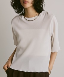 Aunt Marie's tシャツ ハーフスリーブミニプリーツクロップド