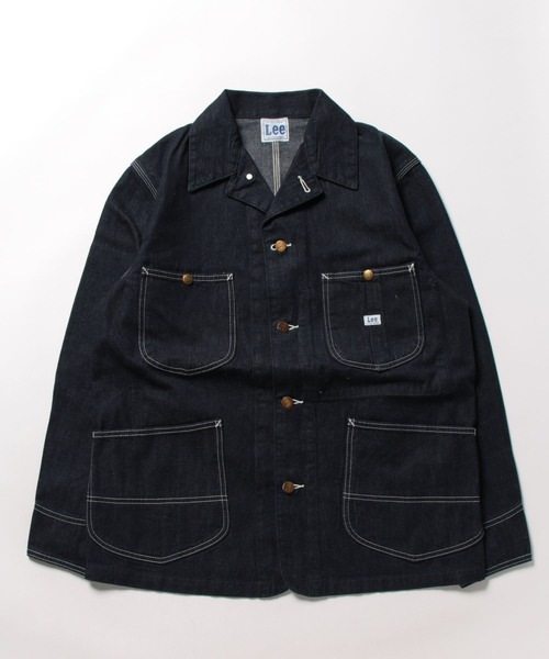 定番】 リー Lee デニムジャケットカバーオール XL インディゴ