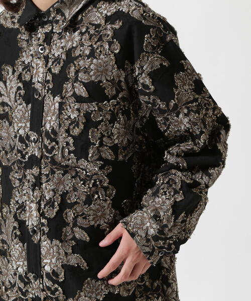 LUSOR シャツ LUSOR（ルーソル）FLOWER CUT JQD SHIRT フラワージャ 