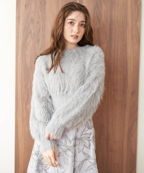 Noela ニット セーター シャギーVネックニット レディース