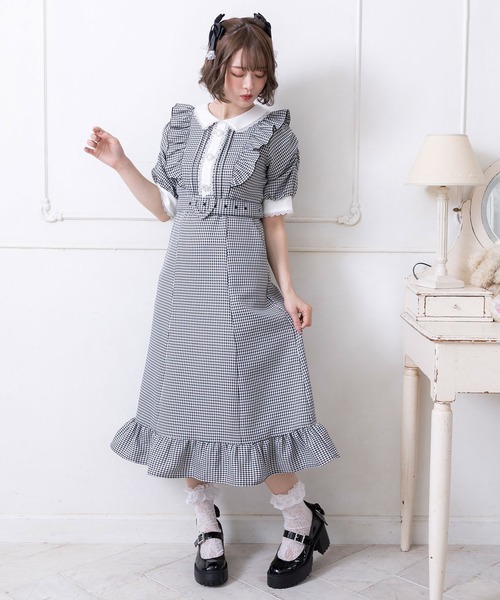 キラキラビジューフリルアフタヌーンティーワンピ　美品　LL 楽天市場】【SALE】 キラキラビジューフリルアフタヌーンティー