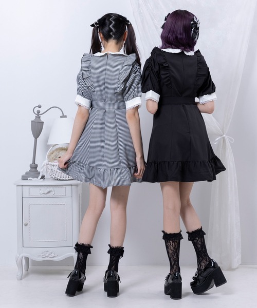 DearMyLove ワンピース キラキラビジューフリルアフタヌーン
