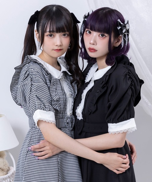 DearMyLove ワンピース キラキラビジューフリルアフタヌーン