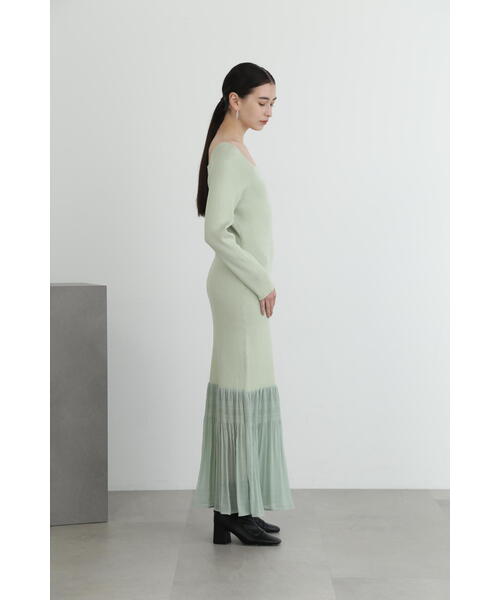 【新品】JILL by JILLSTUART　プリーツニットワンピース JILL by JILL STUART｜ダブルカラーニットワンピース | Rakuten