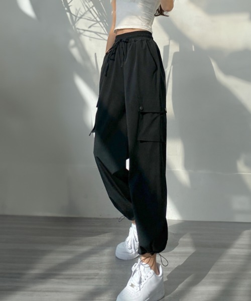 ミリタリー風カーゴパンツ ミリタリー風カーゴパンツ[品番：IGAW0003397]｜axes femme
