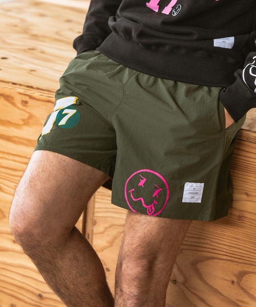 ショートパンツ seventy seven パンツ mp12246- taffeta short pants