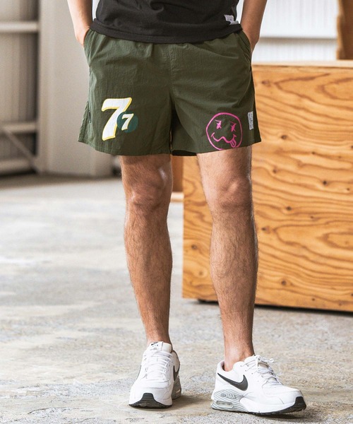 seventy seven パンツ mp12246- taffeta short pants