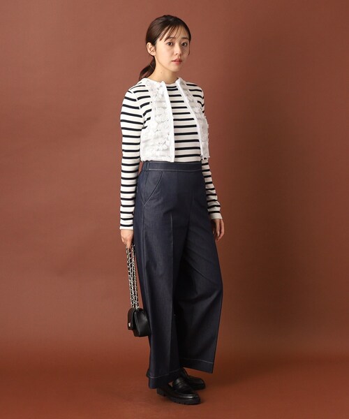 provoke（プロヴォーク）tulle lace N／S blouse ブラウス シャツ provoke（プロヴォーク）tulle lace N／S