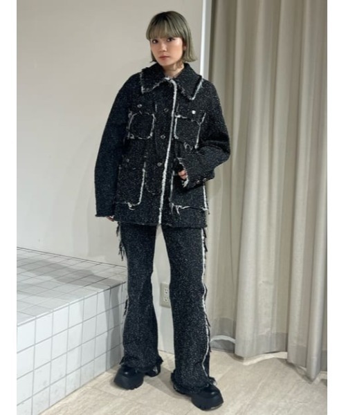 SLY（スライ） ジーンズ デニム デニムパンツ GRAIN TWEED JW PT-BE