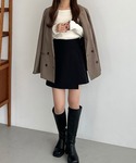 パンツ ラップスカート風ショートパンツ レディースの詳細画像4