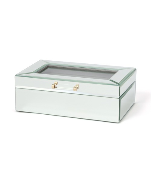 アクセサリー入れ 鏡付き Francfranc（フランフラン） 収納 ミラー ジュエリーボックス L