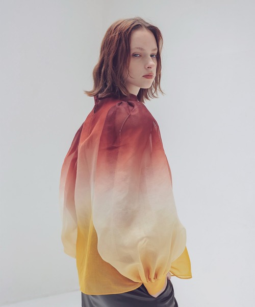 ブラウス シャツ STUMBLY / Bottleneck Volume Sleeve Blouse(ボトルネックボリュームスリーブブラウス) レディ シャツ ブラウス STUMBLY / Bottleneck Volume Sleeve Blouse
