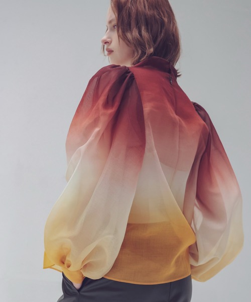 ブラウス シャツ STUMBLY / Bottleneck Volume Sleeve Blouse(ボトルネックボリュームスリーブブラウス) レディ シャツ ブラウス STUMBLY / Bottleneck Volume Sleeve Blouse