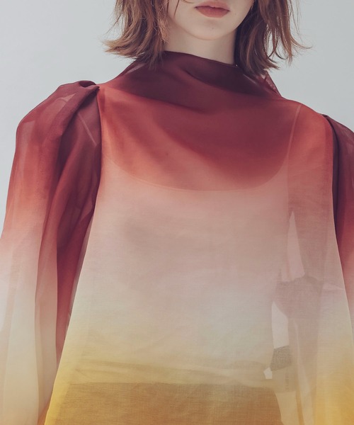 ブラウス シャツ STUMBLY / Bottleneck Volume Sleeve Blouse(ボトルネックボリュームスリーブブラウス) レディ シャツ ブラウス STUMBLY / Bottleneck Volume Sleeve Blouse