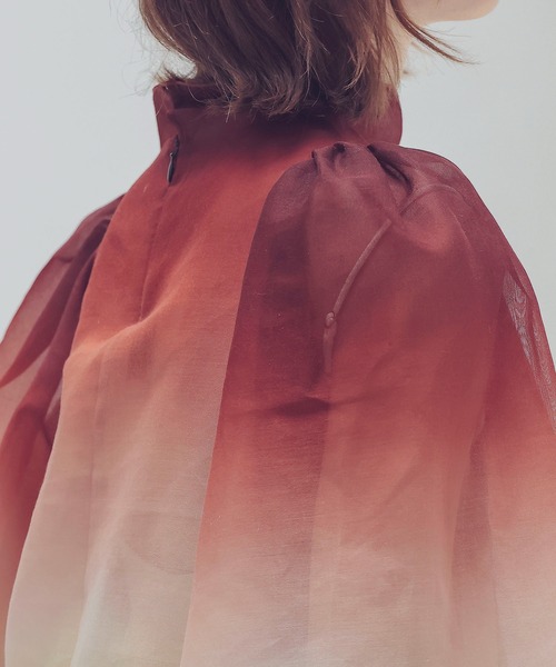 ブラウス シャツ STUMBLY / Bottleneck Volume Sleeve Blouse(ボトルネックボリュームスリーブブラウス) レディ シャツ ブラウス STUMBLY / Bottleneck Volume Sleeve Blouse