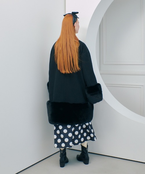 manana suerte（マニャーナスエルテ） ノーカラーコート コート