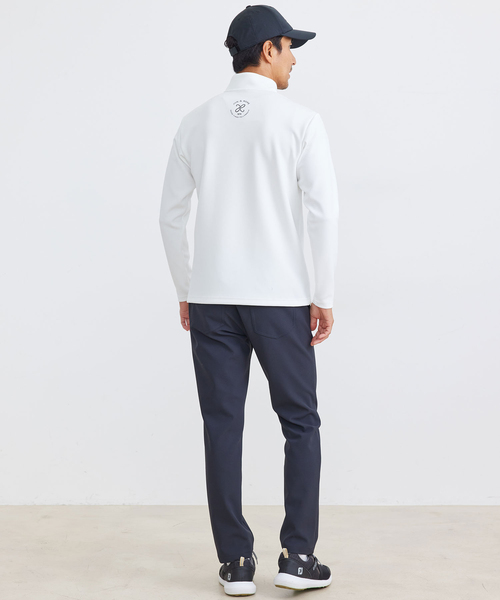 JUN&ROPE'（ジュンアンドロペ） tシャツ ライン使い長袖ハーフジップ