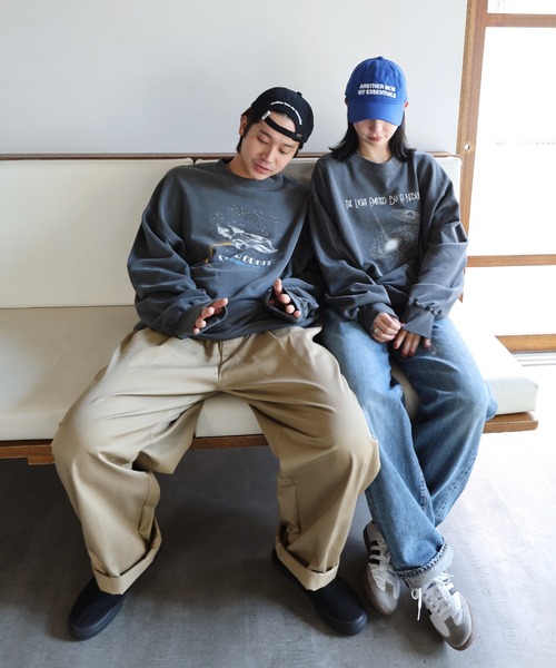 ANME スウェット2色 ANME トレーナー スウェット 「新色・新サイズ追加」ロゴ刺繍