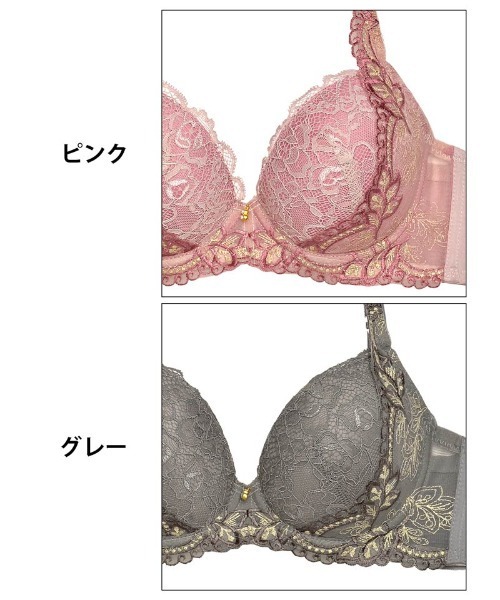 ブラジャー ショーツセット グレース ボタニカル レーシィ 育乳