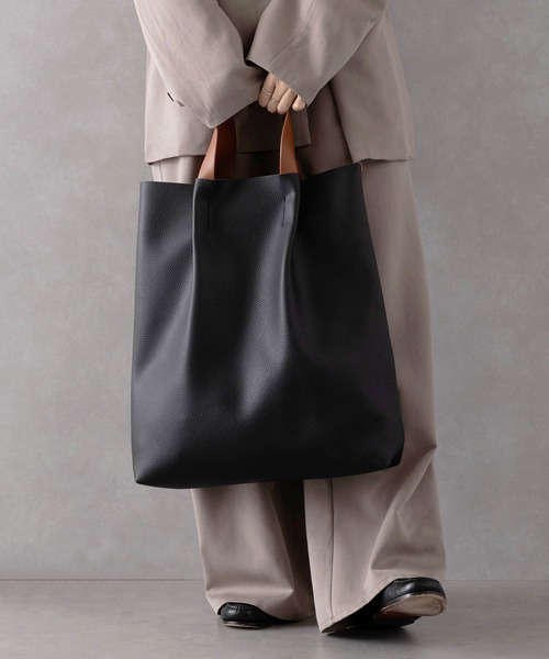 MAISON CLUB トートバッグ 「MAISON CLUB」バイカラーPUレザー