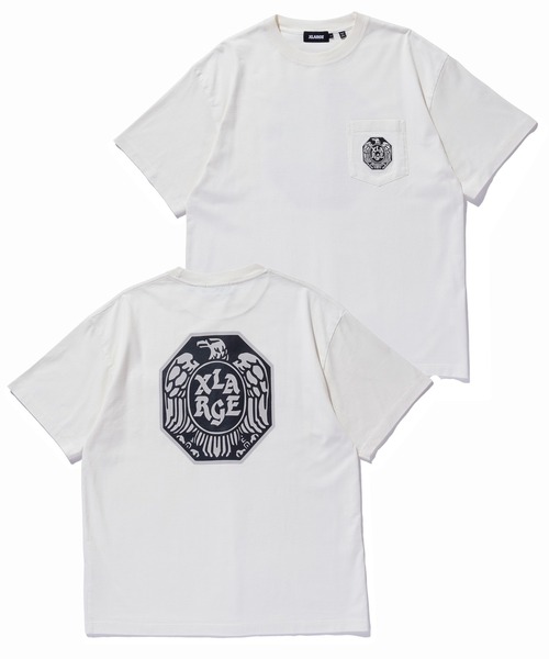 早い者勝ち XLARGE EAGLE S/S POCKET TEE バックプリント◎ XLARGE tシャツ EAGLE S/S POCKET TEE メンズ レディース