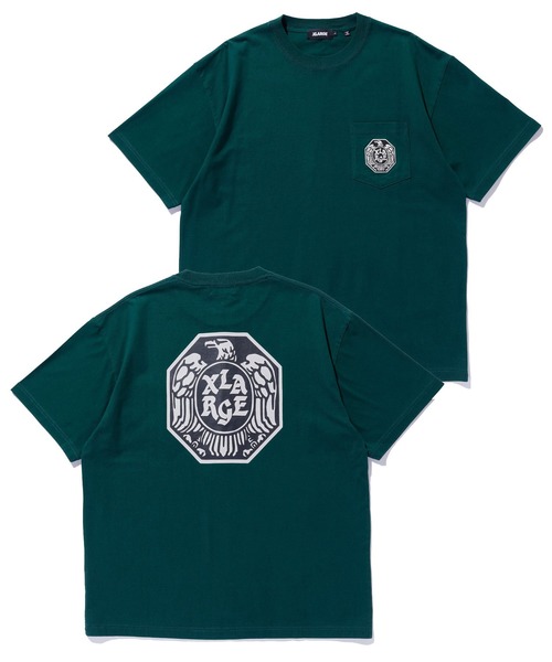 早い者勝ち XLARGE EAGLE S/S POCKET TEE バックプリント◎ XLARGE tシャツ EAGLE S/S POCKET TEE メンズ レディース