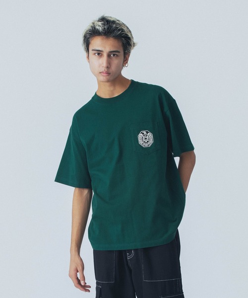 早い者勝ち XLARGE EAGLE S/S POCKET TEE バックプリント◎ XLARGE tシャツ EAGLE S/S POCKET TEE メンズ レディース