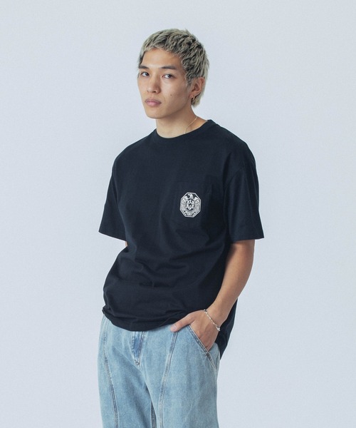 早い者勝ち XLARGE EAGLE S/S POCKET TEE バックプリント◎ XLARGE tシャツ EAGLE S/S POCKET TEE メンズ レディース