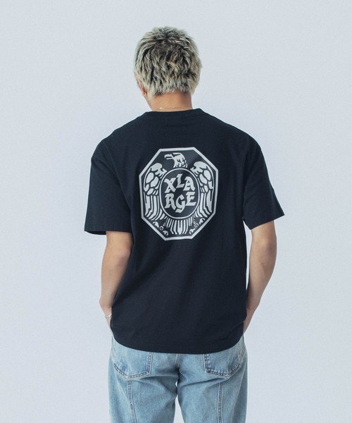 早い者勝ち XLARGE EAGLE S/S POCKET TEE バックプリント◎ XLARGE tシャツ EAGLE S/S POCKET TEE メンズ レディース