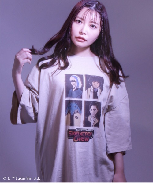 DOUBLE NAME（ダブルネーム） tシャツ 「SKELETON CREW」BIG TEE/ユニ