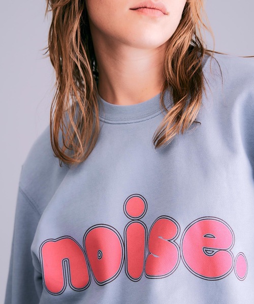 トレーナー スウェット noiseロゴプリントスウェット レディース NOISEMAKER トレーナー スウェット noiseロゴプリントスウェット