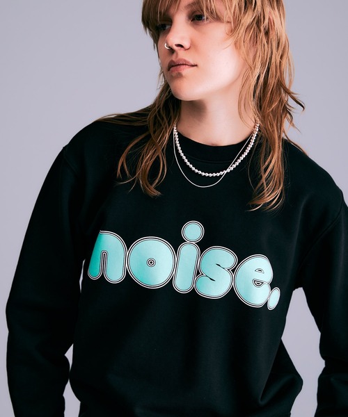 トレーナー スウェット noiseロゴプリントスウェット レディース