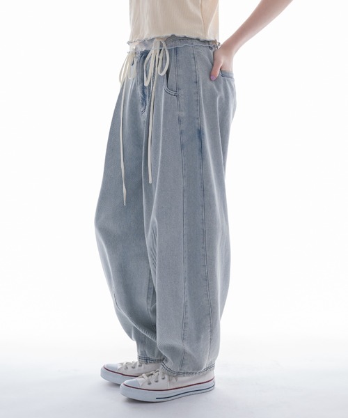 デニム・ジーパン HUECLOSET Curve Denim Pants (2color) BBU786 curve denim pants/2color/2size（setup対応） | F A S