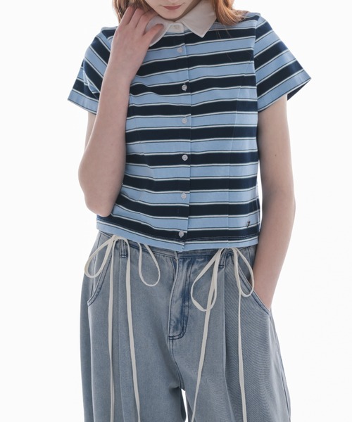 ジーンズ デニム デニムパンツ curve denim ribbon pants