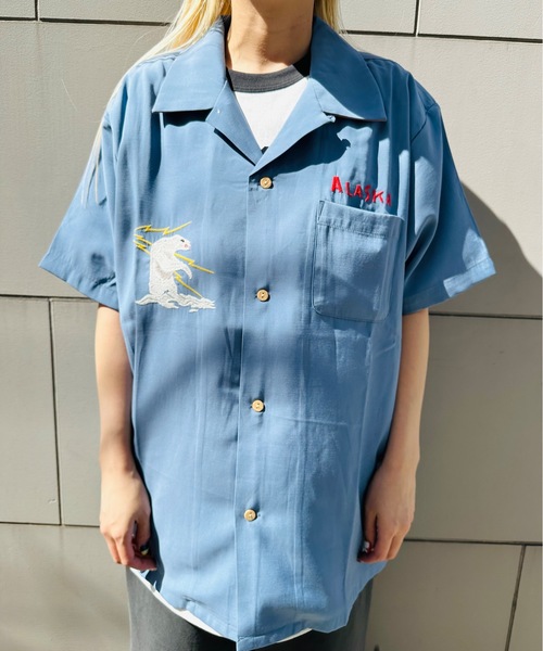 HOUSTON シャツ / SOUVENIR SHIRT（ALASKA） 41183 メンズ