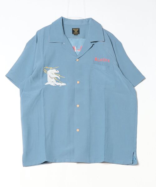 ブラウス シャツ HOUSTON / SOUVENIR SHIRT（ALASKA） / 41183 レディース メンズ セール】HOUSTON / SOUVENIR SHIRT（ALASKA） / 41183（シャツ
