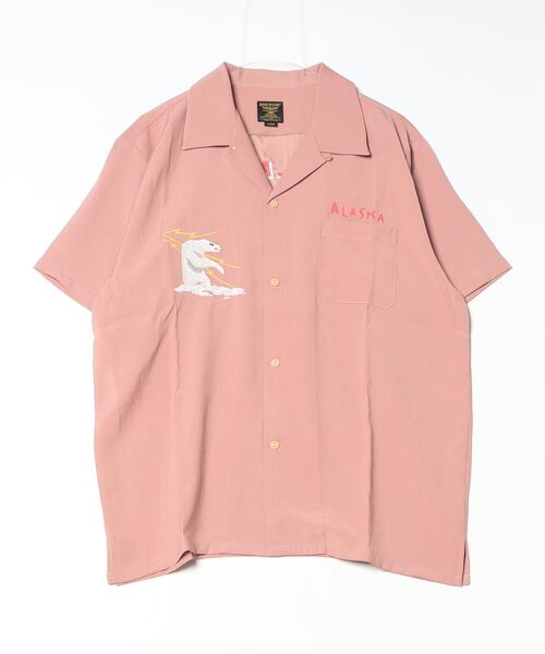 ブラウス シャツ HOUSTON / SOUVENIR SHIRT（ALASKA） / 41183 レディース メンズ HOUSTON シャツ / SOUVENIR SHIRT（ALASKA） 41183 メンズ