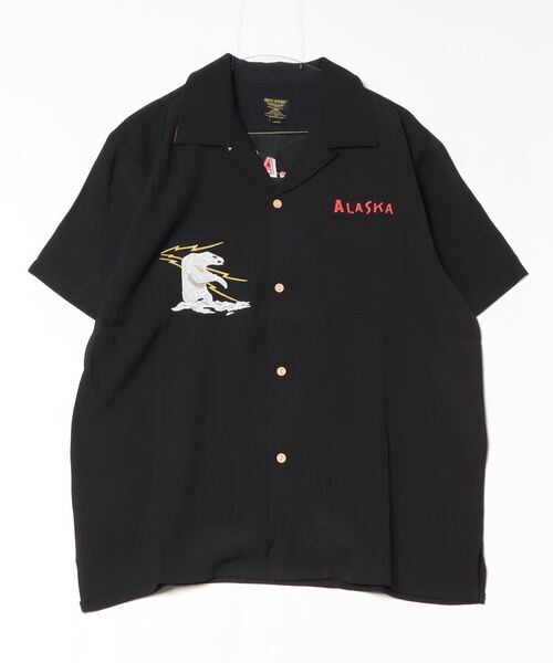 ブラウス シャツ HOUSTON / SOUVENIR SHIRT（ALASKA） / 41183 レディース メンズ セール】HOUSTON / SOUVENIR SHIRT（ALASKA） / 41183（シャツ