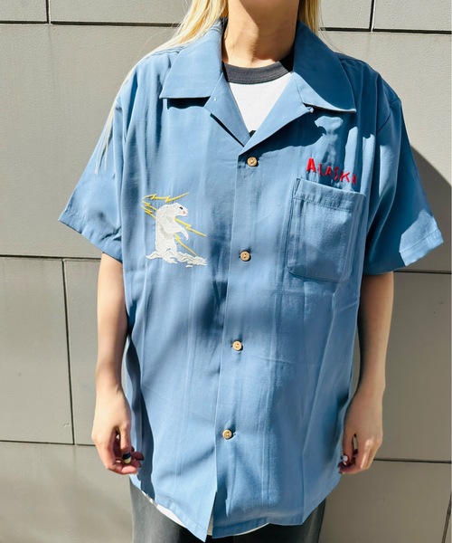 HOUSTON シャツ / SOUVENIR SHIRT（ALASKA） 41183 メンズ
