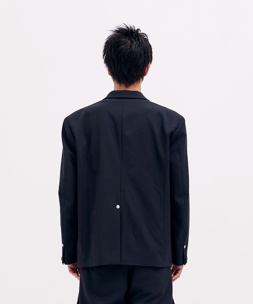 CONZ ブラック テーラードジャケット CONZ ジャケット テーラードジャケット オーバーサイズ2Bブレザー