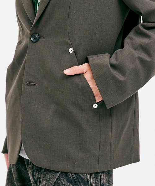 CONZ ジャケット テーラードジャケット オーバーサイズ2Bブレザー