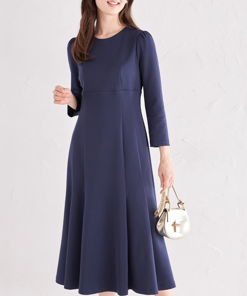 tocco closet ワンピース 2WAYビジュー×パールレース襟付き