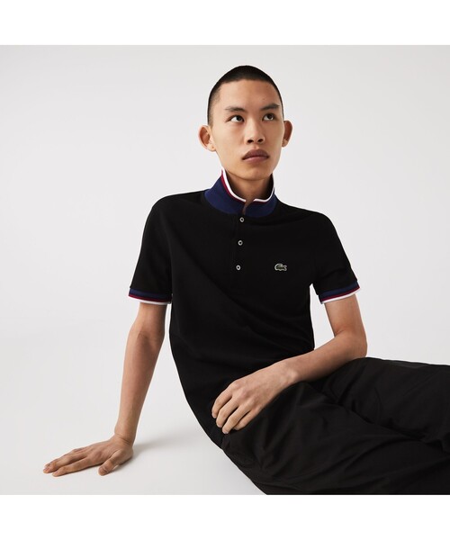 LACOSTE 「LACOSTE」 半袖ポロシャツ 4 ブラック メンズ