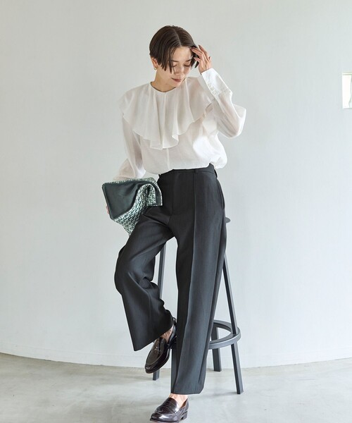 「UNFILO」 パンツ LARGE ブラック レディース_画像4