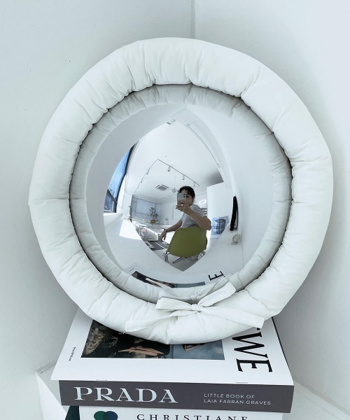 MIHOMIDU 鏡 「MIHOMIDU/ミホミドゥ」フィッシュアイクッションミラー