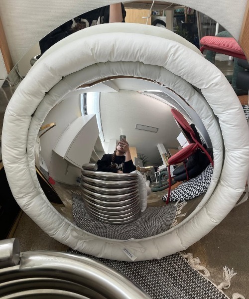 MIHOMIDU 鏡 「MIHOMIDU/ミホミドゥ」フィッシュアイクッションミラー